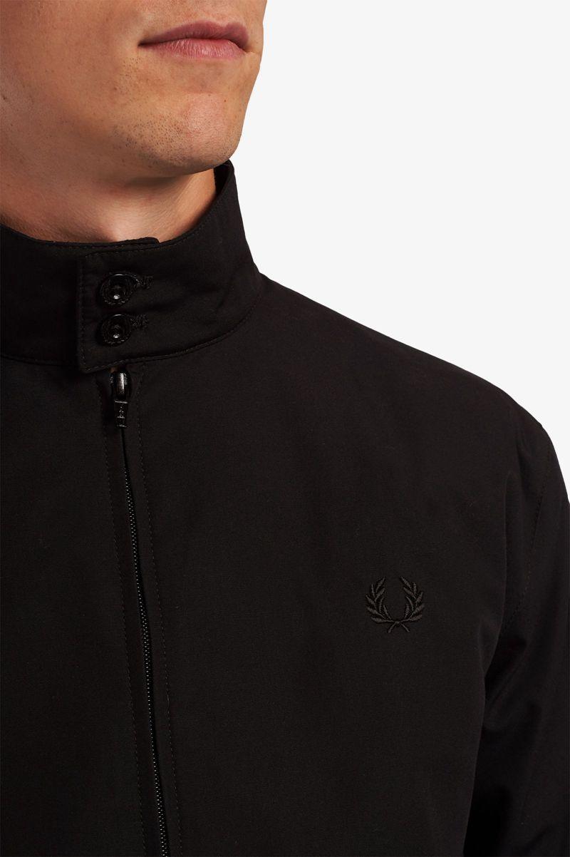 Black Fred Perry J7320 Men's Jackets | PH 1213NWYB